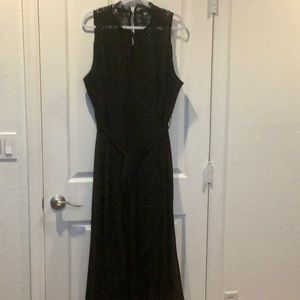 Size XL Black lace hi lo dress